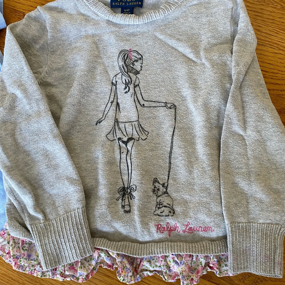 Ralph Lauren Girls’ Sweater and T-shirt